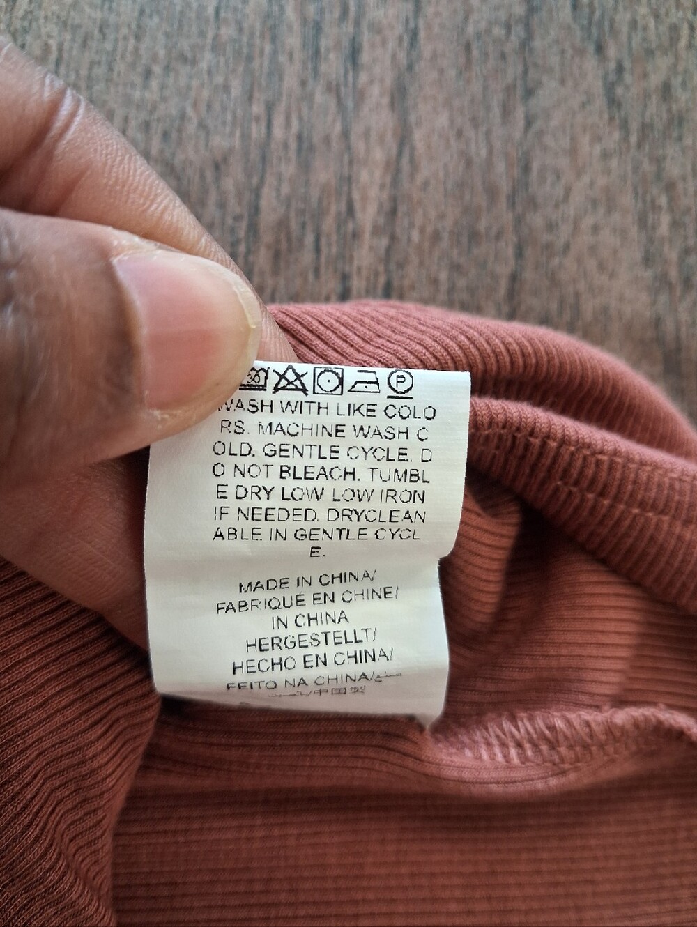SHEIN Rust Brown Twist Front Ribbed Crop Tank Top Size Small - Picture 10 of 10